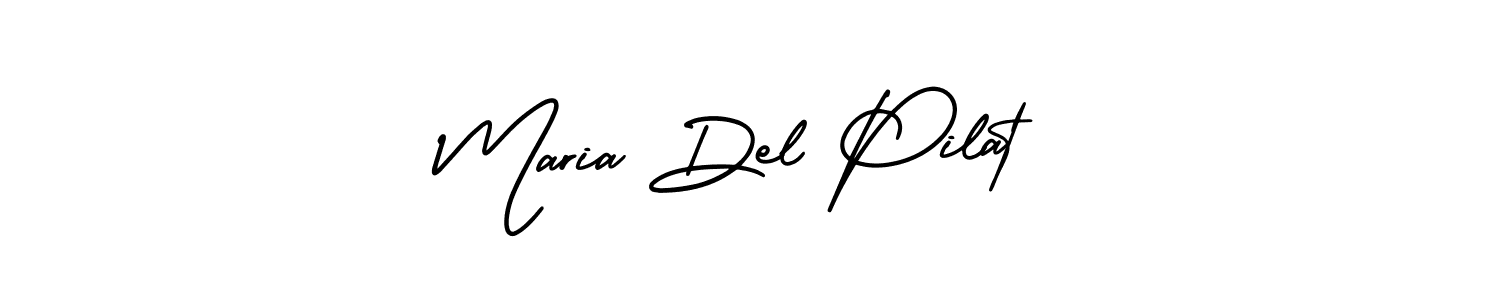 Check out images of Autograph of Maria Del Pilat name. Actor Maria Del Pilat Signature Style. AmerikaSignatureDemo-Regular is a professional sign style online. Maria Del Pilat signature style 3 images and pictures png