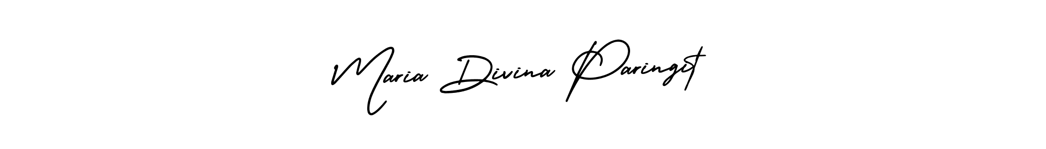Maria Divina Paringit stylish signature style. Best Handwritten Sign (AmerikaSignatureDemo-Regular) for my name. Handwritten Signature Collection Ideas for my name Maria Divina Paringit. Maria Divina Paringit signature style 3 images and pictures png
