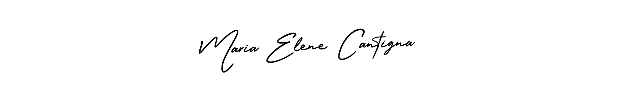 How to make Maria Elene Cantigna name signature. Use AmerikaSignatureDemo-Regular style for creating short signs online. This is the latest handwritten sign. Maria Elene Cantigna signature style 3 images and pictures png