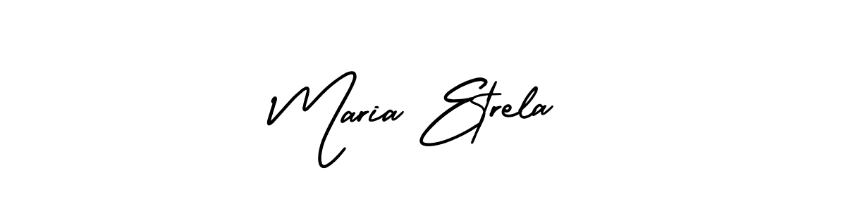 How to Draw Maria Etrela signature style? AmerikaSignatureDemo-Regular is a latest design signature styles for name Maria Etrela. Maria Etrela signature style 3 images and pictures png