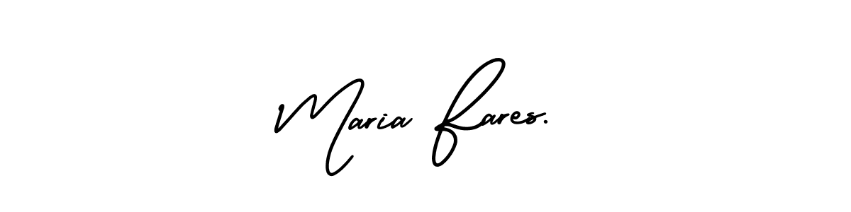 if you are searching for the best signature style for your name Maria Fares.. so please give up your signature search. here we have designed multiple signature styles  using AmerikaSignatureDemo-Regular. Maria Fares. signature style 3 images and pictures png