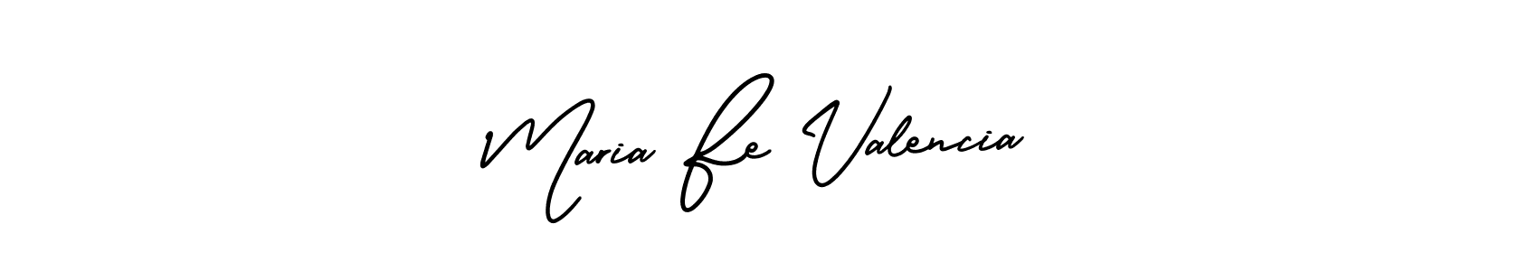Make a beautiful signature design for name Maria Fe Valencia. With this signature (AmerikaSignatureDemo-Regular) style, you can create a handwritten signature for free. Maria Fe Valencia signature style 3 images and pictures png