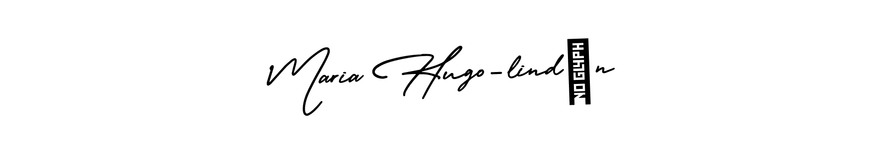 Design your own signature with our free online signature maker. With this signature software, you can create a handwritten (AmerikaSignatureDemo-Regular) signature for name Maria Hugo-lindén. Maria Hugo-lindén signature style 3 images and pictures png