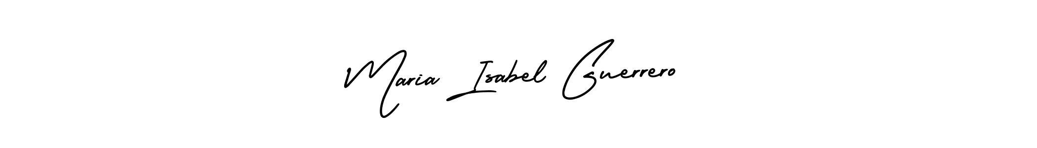 Design your own signature with our free online signature maker. With this signature software, you can create a handwritten (AmerikaSignatureDemo-Regular) signature for name Maria Isabel Guerrero. Maria Isabel Guerrero signature style 3 images and pictures png