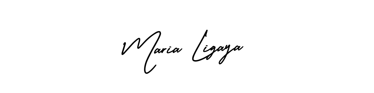Design your own signature with our free online signature maker. With this signature software, you can create a handwritten (AmerikaSignatureDemo-Regular) signature for name Maria Ligaya. Maria Ligaya signature style 3 images and pictures png