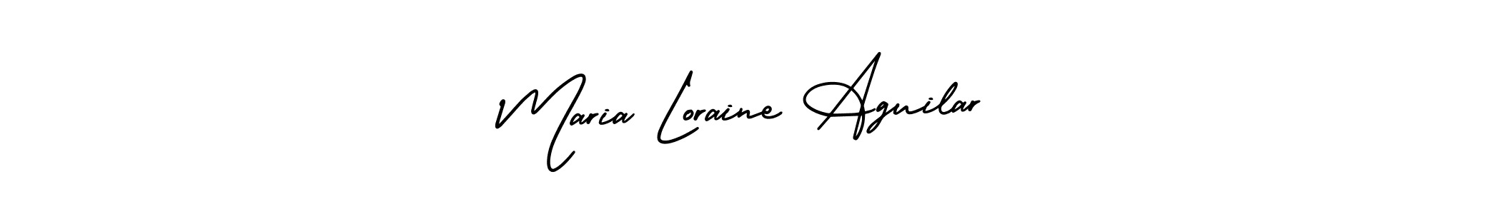 Use a signature maker to create a handwritten signature online. With this signature software, you can design (AmerikaSignatureDemo-Regular) your own signature for name Maria Loraine Aguilar. Maria Loraine Aguilar signature style 3 images and pictures png