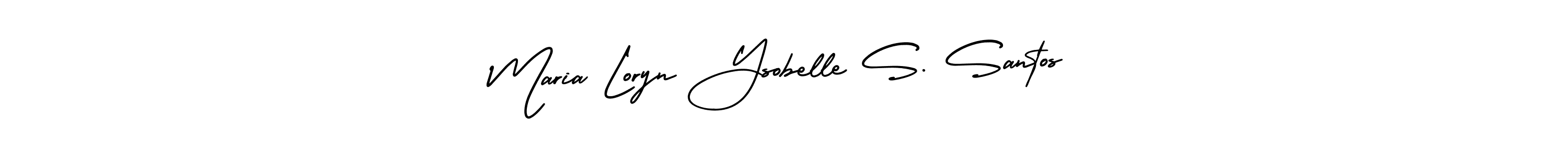 This is the best signature style for the Maria Loryn Ysobelle S. Santos name. Also you like these signature font (AmerikaSignatureDemo-Regular). Mix name signature. Maria Loryn Ysobelle S. Santos signature style 3 images and pictures png