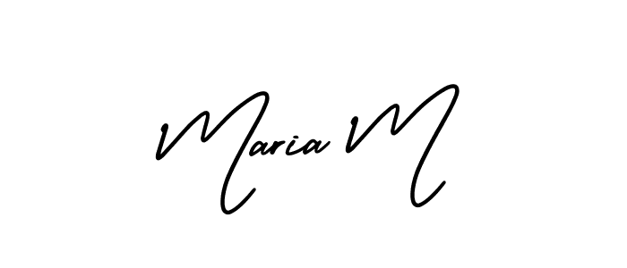 AmerikaSignatureDemo-Regular is a professional signature style that is perfect for those who want to add a touch of class to their signature. It is also a great choice for those who want to make their signature more unique. Get Maria M name to fancy signature for free. Maria M signature style 3 images and pictures png
