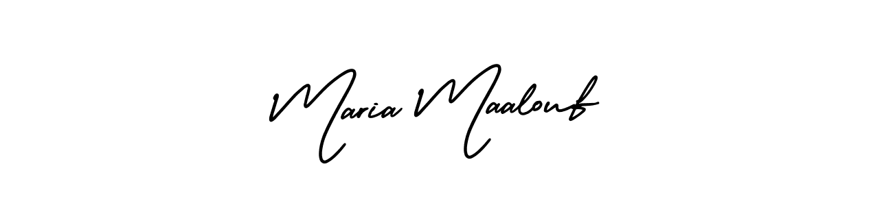 This is the best signature style for the Maria Maalouf name. Also you like these signature font (AmerikaSignatureDemo-Regular). Mix name signature. Maria Maalouf signature style 3 images and pictures png