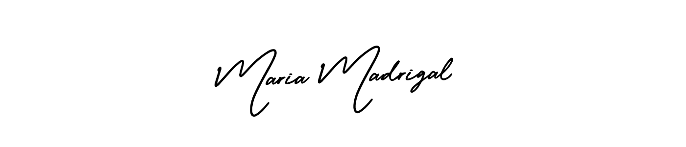 Maria Madrigal stylish signature style. Best Handwritten Sign (AmerikaSignatureDemo-Regular) for my name. Handwritten Signature Collection Ideas for my name Maria Madrigal. Maria Madrigal signature style 3 images and pictures png