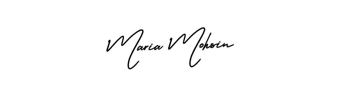if you are searching for the best signature style for your name Maria Mohsin. so please give up your signature search. here we have designed multiple signature styles  using AmerikaSignatureDemo-Regular. Maria Mohsin signature style 3 images and pictures png