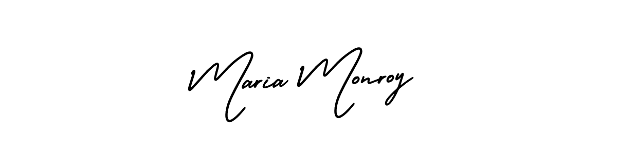 This is the best signature style for the Maria Monroy name. Also you like these signature font (AmerikaSignatureDemo-Regular). Mix name signature. Maria Monroy signature style 3 images and pictures png