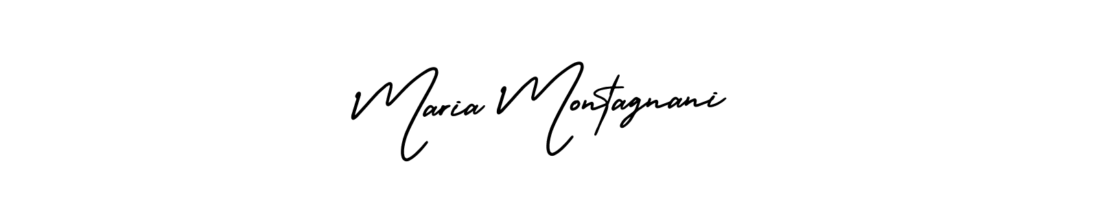 Create a beautiful signature design for name Maria Montagnani. With this signature (AmerikaSignatureDemo-Regular) fonts, you can make a handwritten signature for free. Maria Montagnani signature style 3 images and pictures png