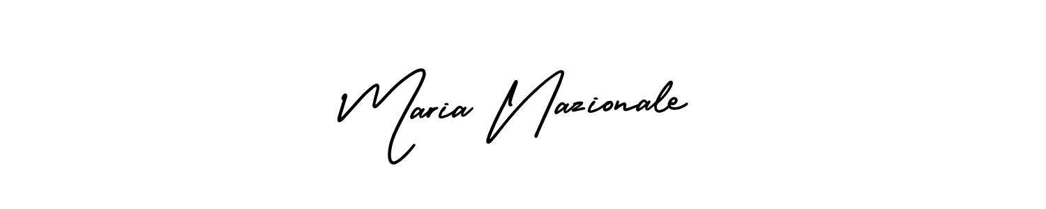 Also You can easily find your signature by using the search form. We will create Maria Nazionale name handwritten signature images for you free of cost using AmerikaSignatureDemo-Regular sign style. Maria Nazionale signature style 3 images and pictures png