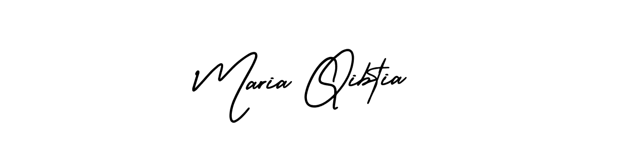 Make a beautiful signature design for name Maria Qibtia. With this signature (AmerikaSignatureDemo-Regular) style, you can create a handwritten signature for free. Maria Qibtia signature style 3 images and pictures png