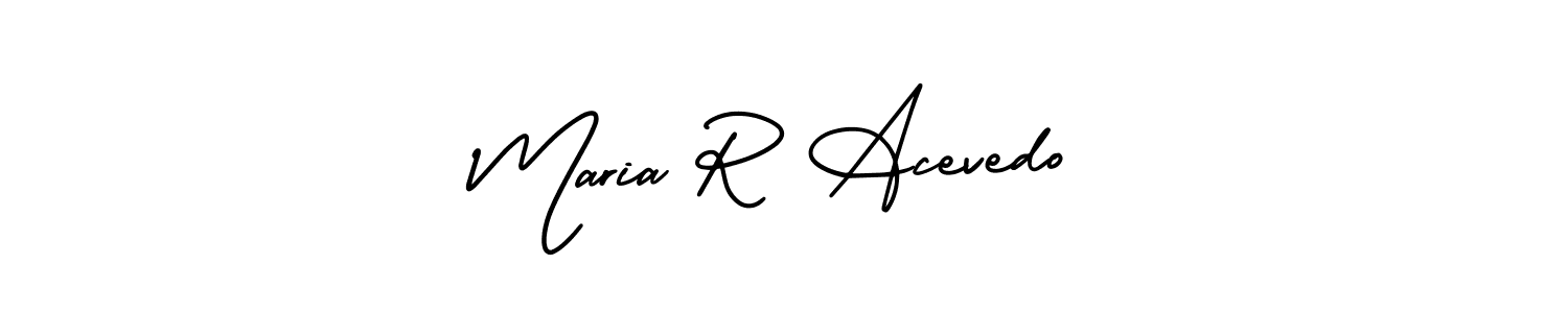 Design your own signature with our free online signature maker. With this signature software, you can create a handwritten (AmerikaSignatureDemo-Regular) signature for name Maria R Acevedo. Maria R Acevedo signature style 3 images and pictures png