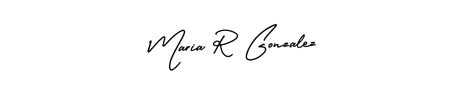 Also we have Maria R Gonzalez name is the best signature style. Create professional handwritten signature collection using AmerikaSignatureDemo-Regular autograph style. Maria R Gonzalez signature style 3 images and pictures png
