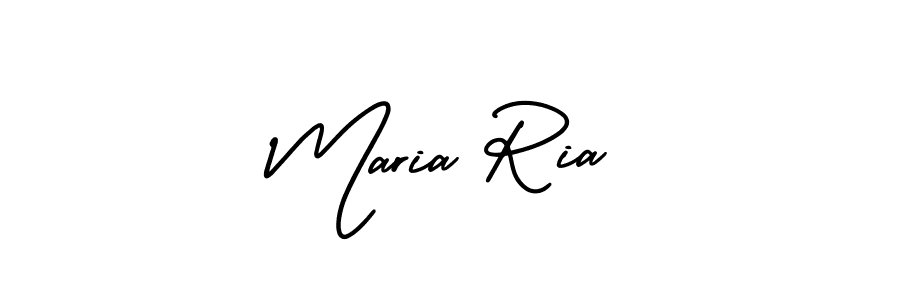 The best way (AmerikaSignatureDemo-Regular) to make a short signature is to pick only two or three words in your name. The name Maria Ria include a total of six letters. For converting this name. Maria Ria signature style 3 images and pictures png