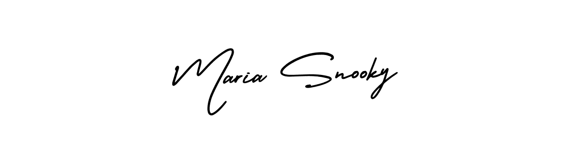 Make a beautiful signature design for name Maria Snooky. With this signature (AmerikaSignatureDemo-Regular) style, you can create a handwritten signature for free. Maria Snooky signature style 3 images and pictures png