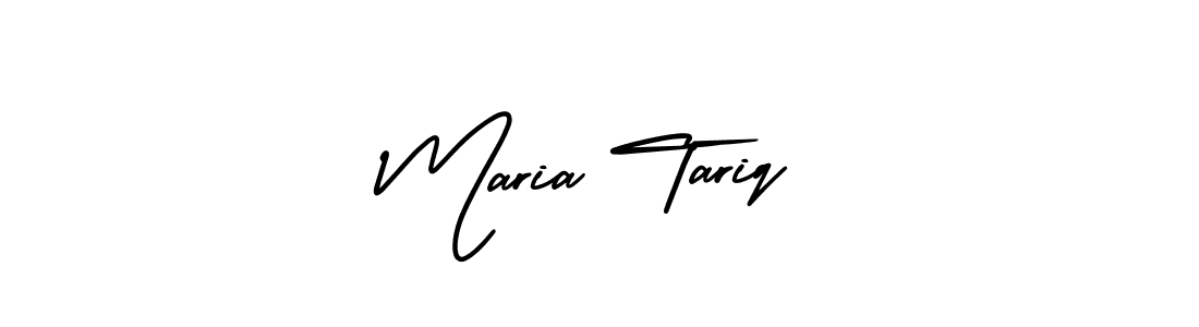 Check out images of Autograph of Maria Tariq name. Actor Maria Tariq Signature Style. AmerikaSignatureDemo-Regular is a professional sign style online. Maria Tariq signature style 3 images and pictures png