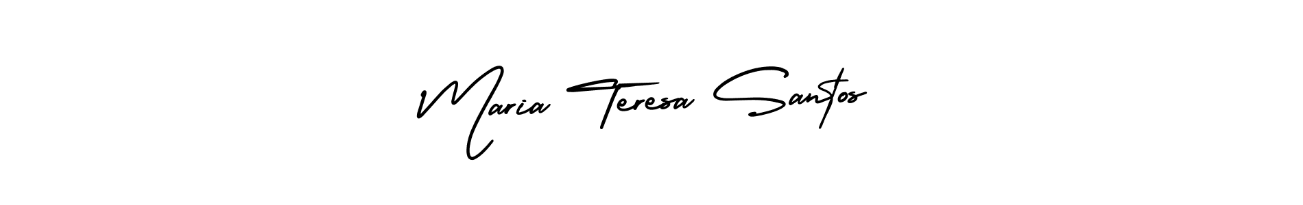 How to make Maria Teresa Santos name signature. Use AmerikaSignatureDemo-Regular style for creating short signs online. This is the latest handwritten sign. Maria Teresa Santos signature style 3 images and pictures png