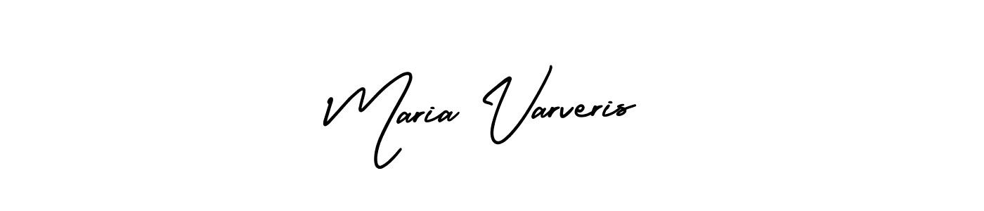 It looks lik you need a new signature style for name Maria Varveris. Design unique handwritten (AmerikaSignatureDemo-Regular) signature with our free signature maker in just a few clicks. Maria Varveris signature style 3 images and pictures png