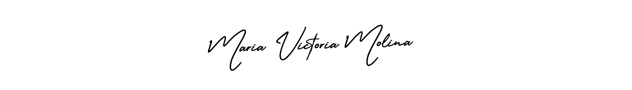 Design your own signature with our free online signature maker. With this signature software, you can create a handwritten (AmerikaSignatureDemo-Regular) signature for name Maria Victoria Molina. Maria Victoria Molina signature style 3 images and pictures png