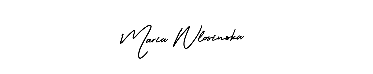 Also You can easily find your signature by using the search form. We will create Maria Wlosinska name handwritten signature images for you free of cost using AmerikaSignatureDemo-Regular sign style. Maria Wlosinska signature style 3 images and pictures png