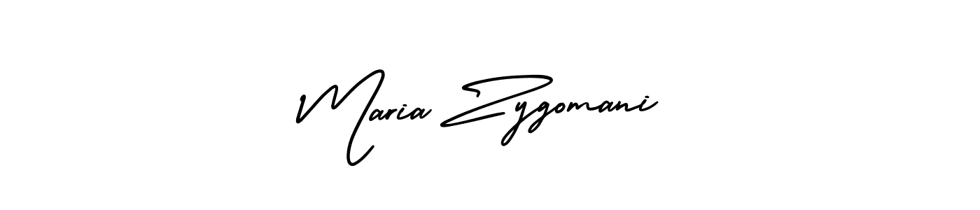 The best way (AmerikaSignatureDemo-Regular) to make a short signature is to pick only two or three words in your name. The name Maria Zygomani include a total of six letters. For converting this name. Maria Zygomani signature style 3 images and pictures png