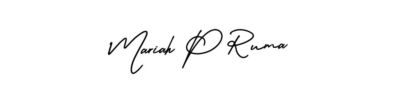 Make a beautiful signature design for name Mariah P Ruma. Use this online signature maker to create a handwritten signature for free. Mariah P Ruma signature style 3 images and pictures png