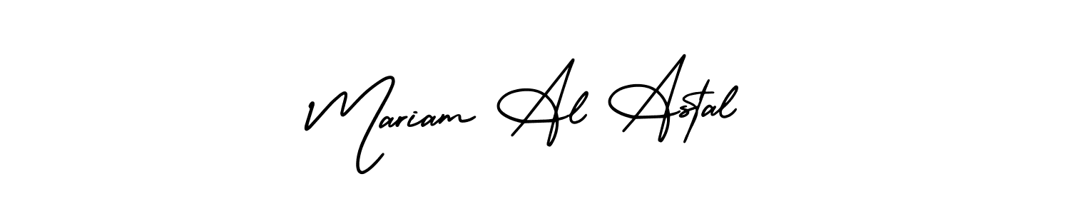 It looks lik you need a new signature style for name Mariam Al Astal. Design unique handwritten (AmerikaSignatureDemo-Regular) signature with our free signature maker in just a few clicks. Mariam Al Astal signature style 3 images and pictures png