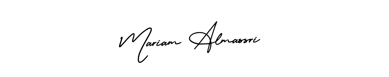 Use a signature maker to create a handwritten signature online. With this signature software, you can design (AmerikaSignatureDemo-Regular) your own signature for name Mariam Almassri. Mariam Almassri signature style 3 images and pictures png