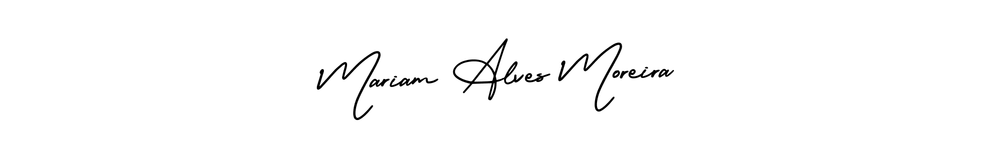Use a signature maker to create a handwritten signature online. With this signature software, you can design (AmerikaSignatureDemo-Regular) your own signature for name Mariam Alves Moreira. Mariam Alves Moreira signature style 3 images and pictures png