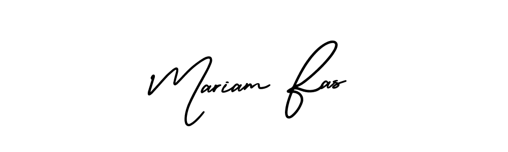 Make a beautiful signature design for name Mariam Fas. Use this online signature maker to create a handwritten signature for free. Mariam Fas signature style 3 images and pictures png