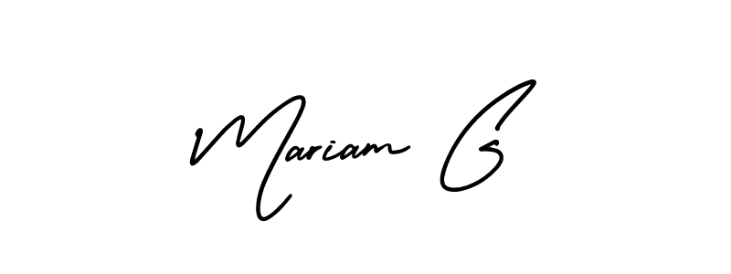 Also You can easily find your signature by using the search form. We will create Mariam G name handwritten signature images for you free of cost using AmerikaSignatureDemo-Regular sign style. Mariam G signature style 3 images and pictures png