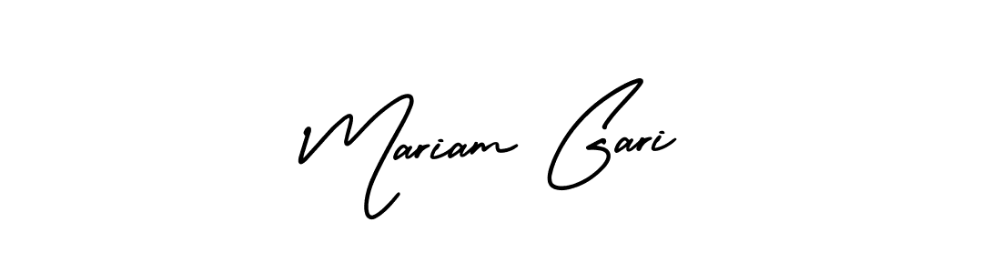 Check out images of Autograph of Mariam Gari name. Actor Mariam Gari Signature Style. AmerikaSignatureDemo-Regular is a professional sign style online. Mariam Gari signature style 3 images and pictures png