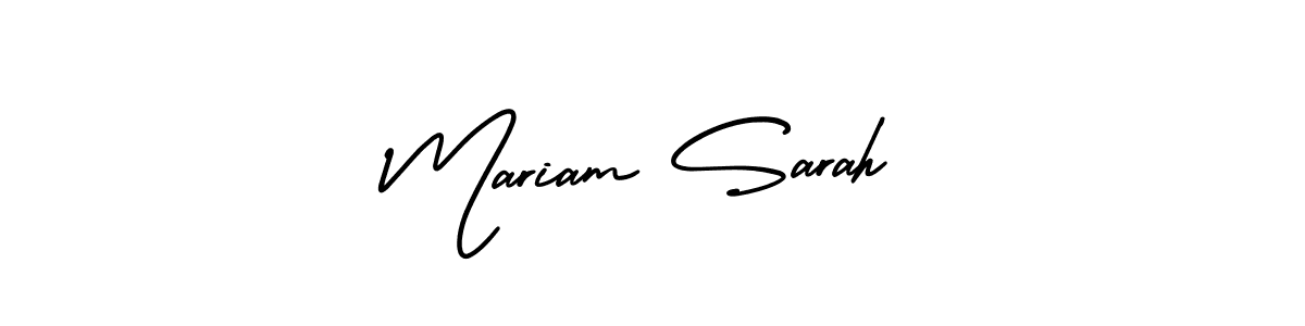 It looks lik you need a new signature style for name Mariam Sarah. Design unique handwritten (AmerikaSignatureDemo-Regular) signature with our free signature maker in just a few clicks. Mariam Sarah signature style 3 images and pictures png