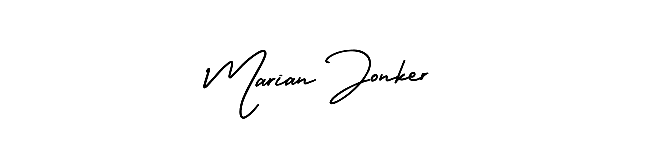 Use a signature maker to create a handwritten signature online. With this signature software, you can design (AmerikaSignatureDemo-Regular) your own signature for name Marian Jonker. Marian Jonker signature style 3 images and pictures png