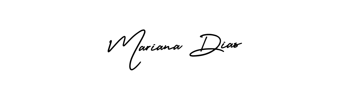 You should practise on your own different ways (AmerikaSignatureDemo-Regular) to write your name (Mariana Dias) in signature. don't let someone else do it for you. Mariana Dias signature style 3 images and pictures png
