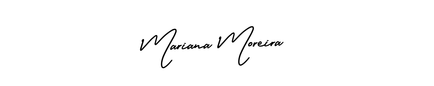 Mariana Moreira stylish signature style. Best Handwritten Sign (AmerikaSignatureDemo-Regular) for my name. Handwritten Signature Collection Ideas for my name Mariana Moreira. Mariana Moreira signature style 3 images and pictures png