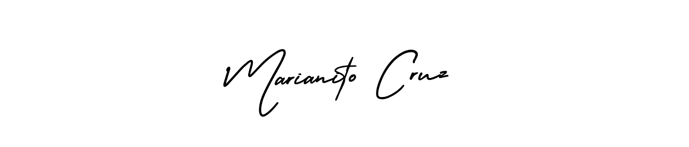 How to make Marianito Cruz signature? AmerikaSignatureDemo-Regular is a professional autograph style. Create handwritten signature for Marianito Cruz name. Marianito Cruz signature style 3 images and pictures png