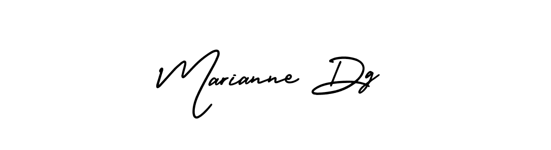 How to make Marianne Dg name signature. Use AmerikaSignatureDemo-Regular style for creating short signs online. This is the latest handwritten sign. Marianne Dg signature style 3 images and pictures png