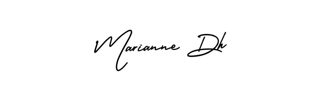 Make a short Marianne Dh signature style. Manage your documents anywhere anytime using AmerikaSignatureDemo-Regular. Create and add eSignatures, submit forms, share and send files easily. Marianne Dh signature style 3 images and pictures png