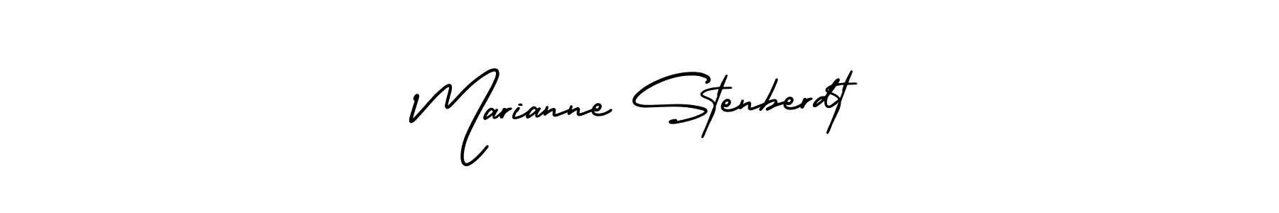 Design your own signature with our free online signature maker. With this signature software, you can create a handwritten (AmerikaSignatureDemo-Regular) signature for name Marianne Stenberdt. Marianne Stenberdt signature style 3 images and pictures png
