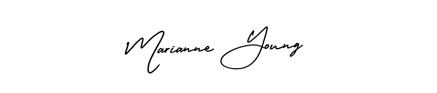Use a signature maker to create a handwritten signature online. With this signature software, you can design (AmerikaSignatureDemo-Regular) your own signature for name Marianne Young. Marianne Young signature style 3 images and pictures png