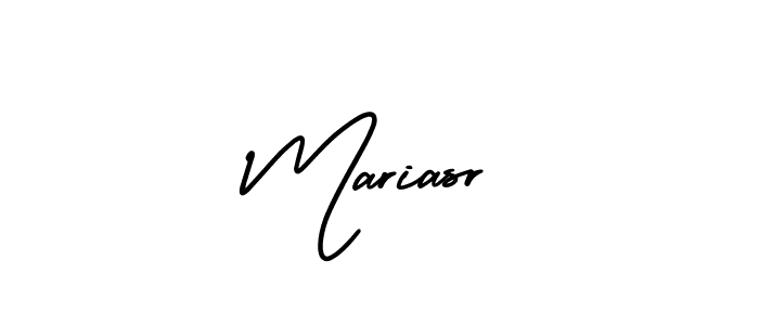 Use a signature maker to create a handwritten signature online. With this signature software, you can design (AmerikaSignatureDemo-Regular) your own signature for name Mariasr. Mariasr signature style 3 images and pictures png