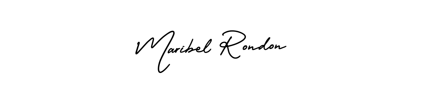 Use a signature maker to create a handwritten signature online. With this signature software, you can design (AmerikaSignatureDemo-Regular) your own signature for name Maribel Rondon. Maribel Rondon signature style 3 images and pictures png