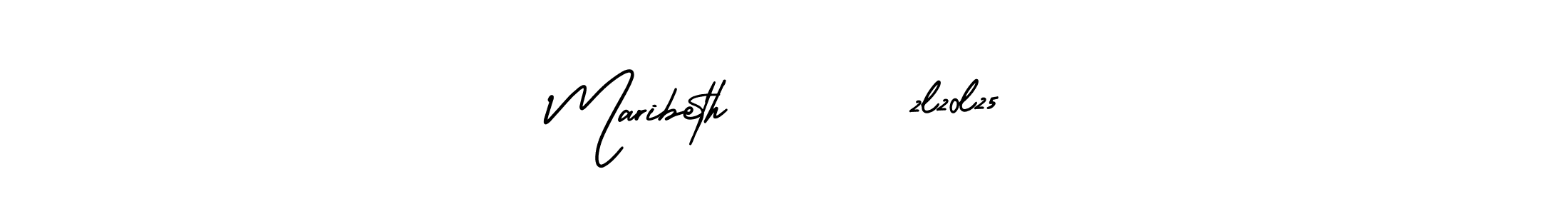 The best way (AmerikaSignatureDemo-Regular) to make a short signature is to pick only two or three words in your name. The name Maribeth       2l20l25 include a total of six letters. For converting this name. Maribeth       2l20l25 signature style 3 images and pictures png