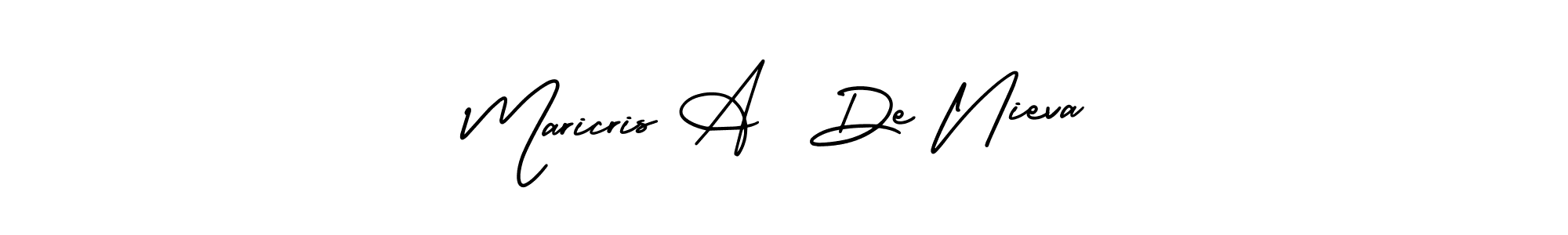 Make a beautiful signature design for name Maricris A  De Nieva. Use this online signature maker to create a handwritten signature for free. Maricris A  De Nieva signature style 3 images and pictures png