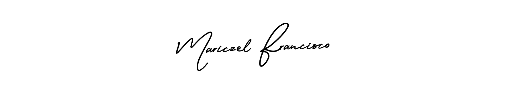 Design your own signature with our free online signature maker. With this signature software, you can create a handwritten (AmerikaSignatureDemo-Regular) signature for name Mariczel Francisco. Mariczel Francisco signature style 3 images and pictures png